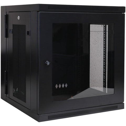 SmartRack(R) 12U Low-Profile Switch-Depth Wall-Mount Rack Enclosure Cabinet with Clear Acrylic Window