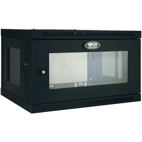SmartRack(R) 6U Low-Profile Switch-Depth Wall-Mount Rack Enclosure Cabinet with Clear Acrylic Window