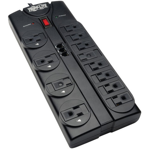 Protect It!(R) 12-Outlet Power Strip Surge Protector, 8-Foot Cord