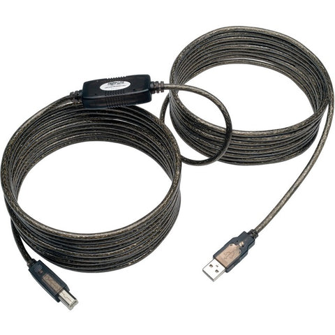 Tripp Lite 25ft USB 2.0 Hi-Speed Active Repeater Cable USB-A to USB-B M-M