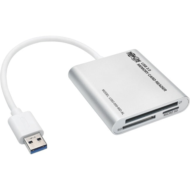 Tripp Lite USB 3.0 SuperSpeed Multi-Drive Memory Card Reader-Writer Aluminum 5Gbps