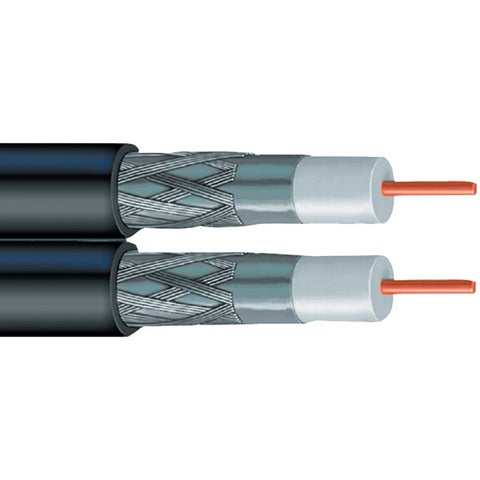 Dual RG6 Solid Copper Coaxial Cable, 500ft