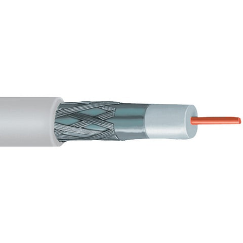 RG6 Solid Copper Coaxial Cable, 1,000ft (White)