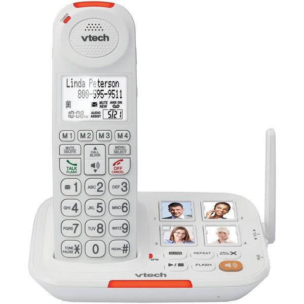 Amplified Cordless Answering System with Big Buttons & Display