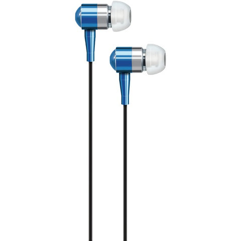 PEB02 In-Ear Aluminum Stereo Earbuds (Blue)