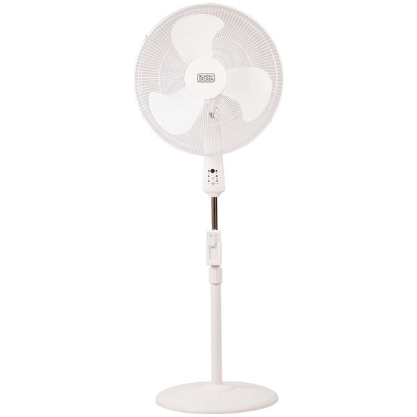 18" Stand Fan with Remote (White)
