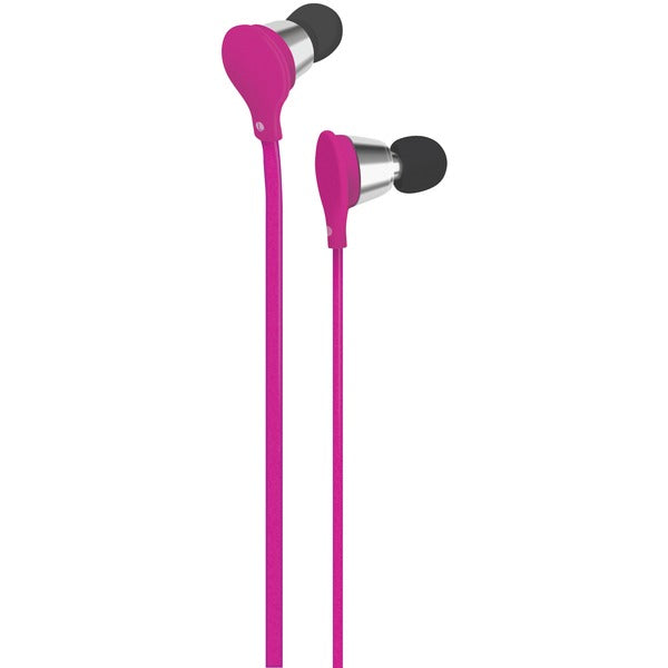 Jive Noise-Isolating Earbuds with Microphone (Pink)