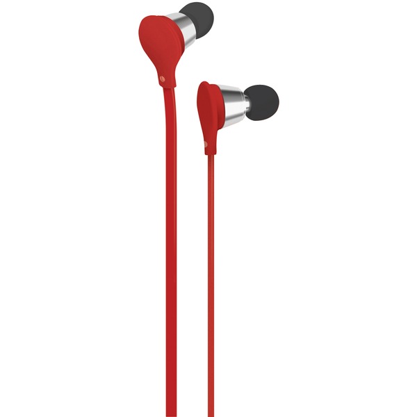 Jive Noise-Isolating Earbuds with Microphone (Red)