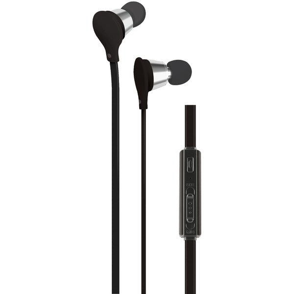 Jive Noise-Isolating Earbuds with Microphone & Volume Control (Black)