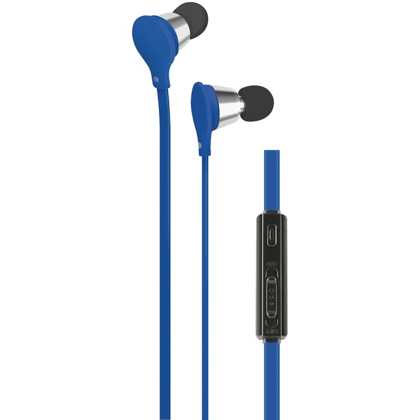 Jive Noise-Isolating Earbuds with Microphone & Volume Control (Blue)