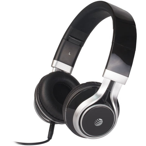 Stereo Over-Ear Headphones with Microphone (Black)