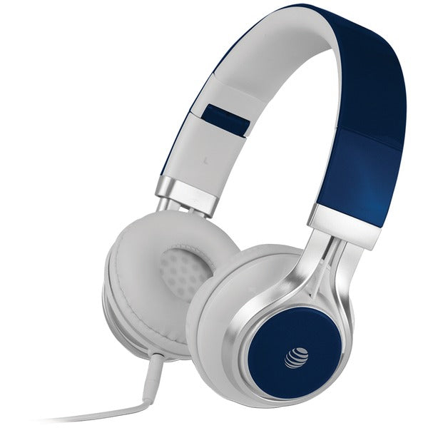 Stereo Over-Ear Headphones with Microphone (Blue)