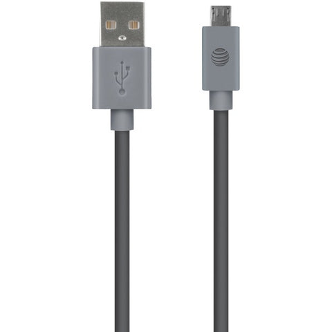 Charge & Sync USB to Micro USB Cable, 10ft (Gray)