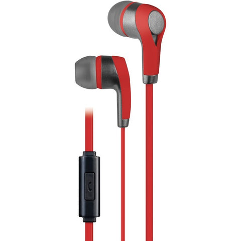 PE10 In-Ear Stereo Earbuds with Microphone (Red)