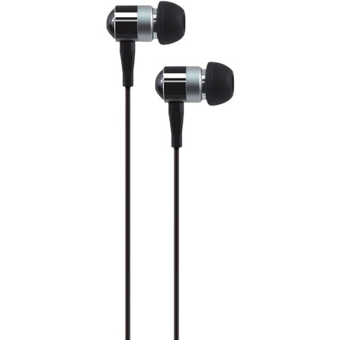 PEB02 In-Ear Aluminum Stereo Earbuds (Black)