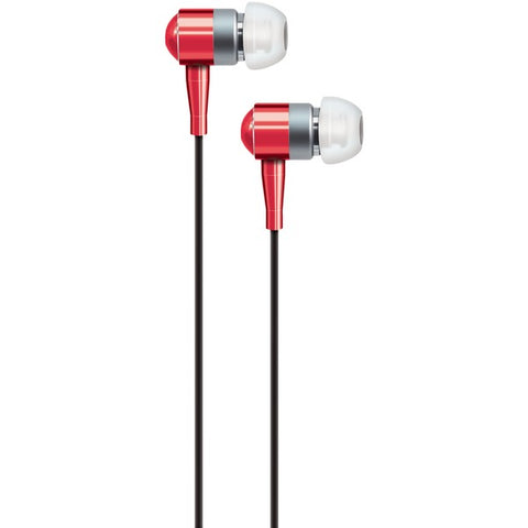 PEB02 In-Ear Aluminum Stereo Earbuds (Red)
