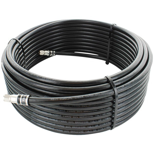 RG11 F-Male to F-Male Low-Loss Foam Coaxial Cable, 75ft