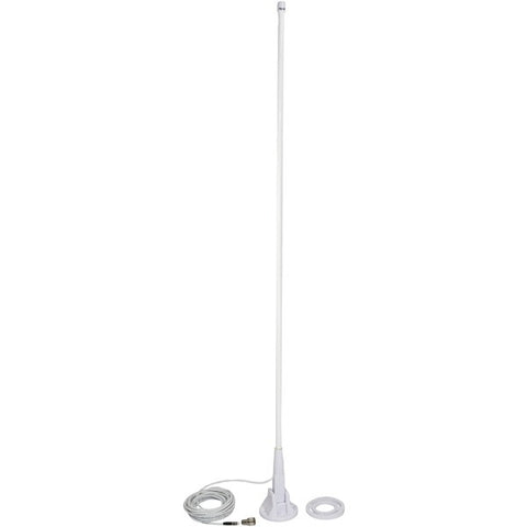 46" VHF 3dBd Gain Marine Antenna with Lift & Lay-Over Mount