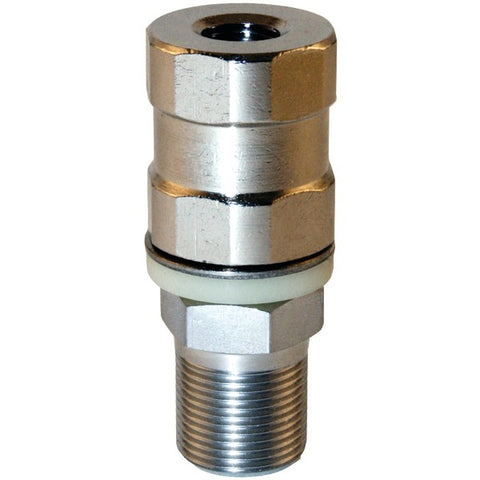 Super-Duty CB Stud Stainless Steel SO-239, All Thread & Contact Pin