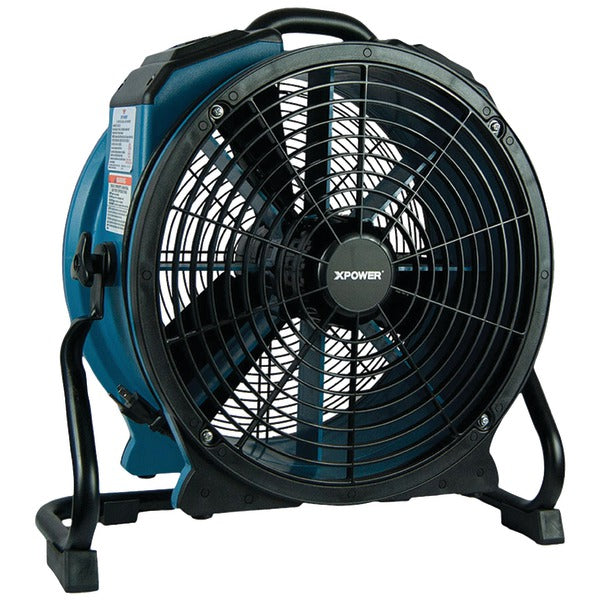 X-47ATR 3,600 CFM Variable-Speed Sealed Motor Industrial Axial Air Mover-Dryer-Blower Fan with Timer and Power Outlets
